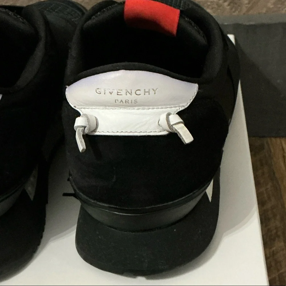 Givenchy Active Runner Elastic Sneakers Black & White - Men’s Size EU 45/US 12